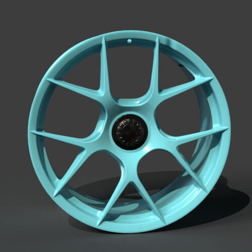 Rim Five Spoke Star Pattern Wheel 3D Model