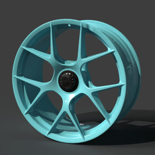 Rim Five Spoke Star Pattern Wheel 3D Model