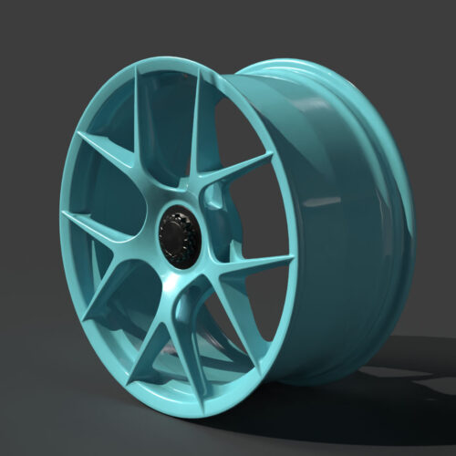 Rim Five Spoke Star Pattern Wheel 3D Model