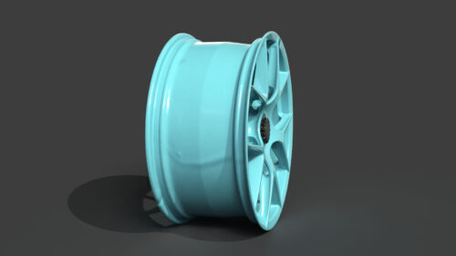 Rim Five Spoke Star Pattern Wheel 3D Model
