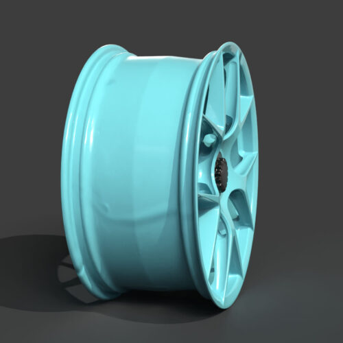 Rim Five Spoke Star Pattern Wheel 3D Model