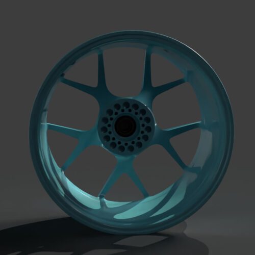 Rim Five Spoke Star Pattern Wheel 3D Model
