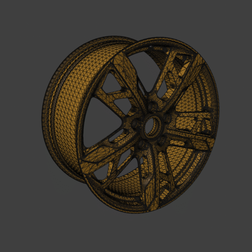 Rim Split Spoke 3D Model