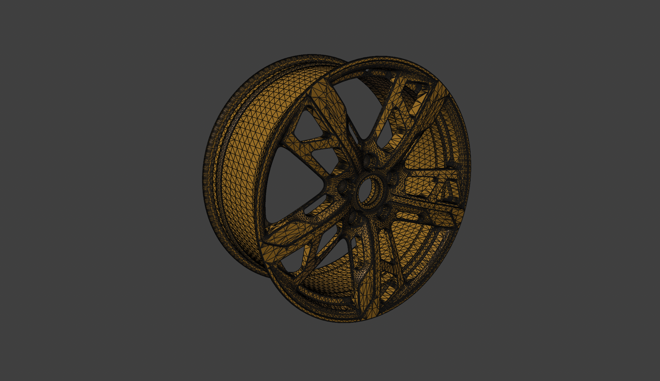 Rim Split Spoke 3D Model