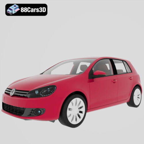 Volkswagen Golf 2010-001 Volkswagen Golf 2010 3D Model