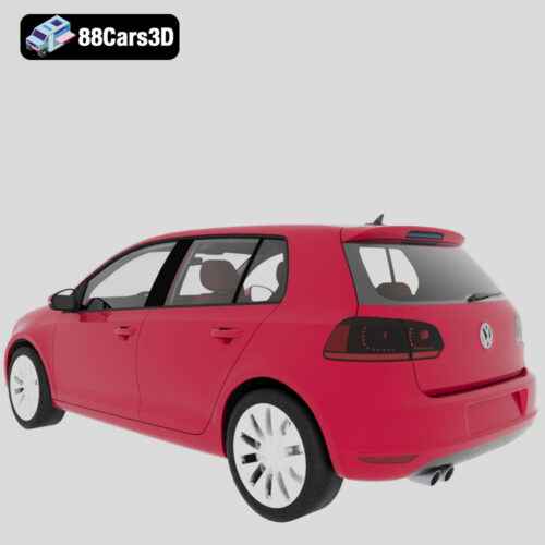 Volkswagen Golf 2010-003 Volkswagen Golf 2010 3D Model