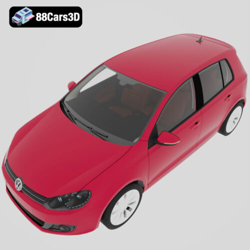 Volkswagen Golf 2010-004 Volkswagen Golf 2010 3D Model