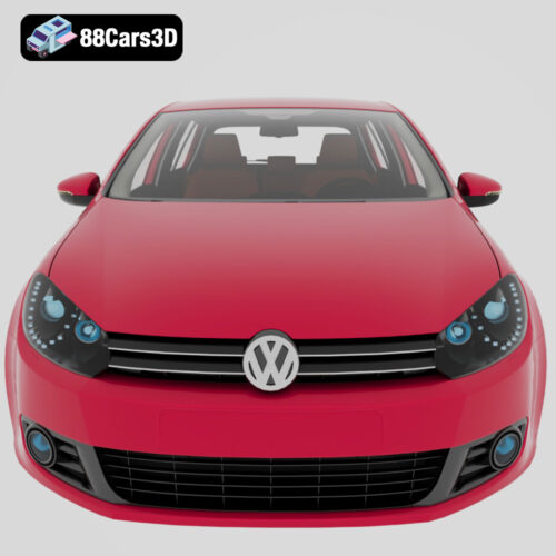 Volkswagen Golf 2010-006 Volkswagen Golf 2010 3D Model
