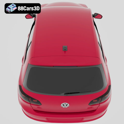 Volkswagen Golf 2010-007 Volkswagen Golf 2010 3D Model
