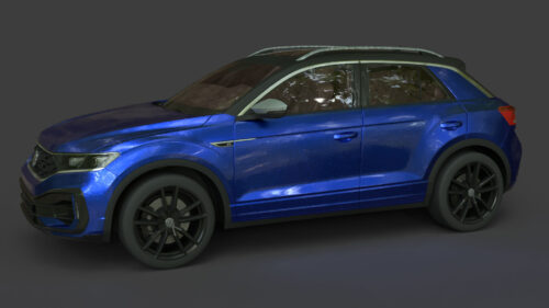 Volkswagen T-Roc R 3d Model 1 Volkswagen T-Roc R 3D Model