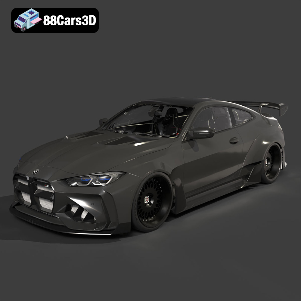 bmw-g82-m4-with-Bodykit 3d model