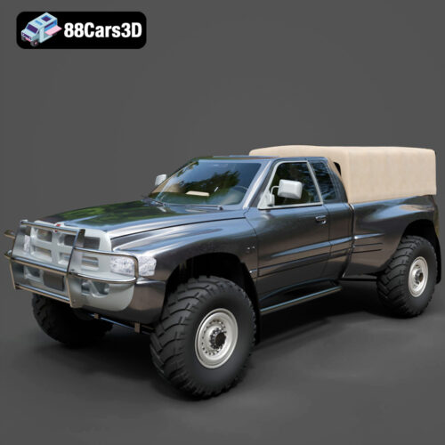 Car Army Dodge N050214 3D Model