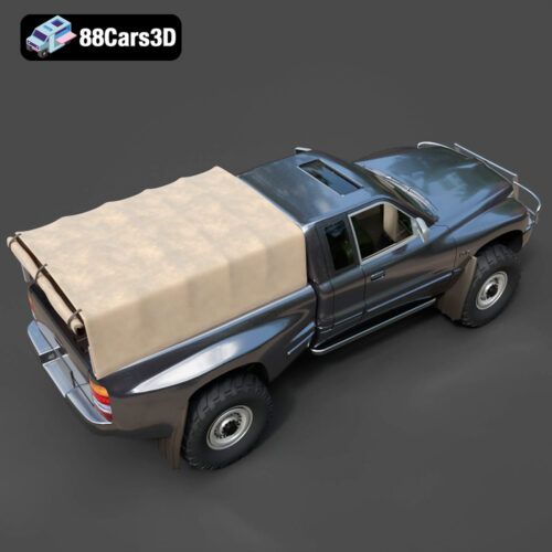 Car Army Dodge N050214 3D Model