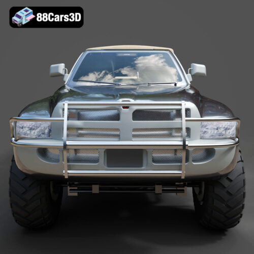 Car Army Dodge N050214 3D Model