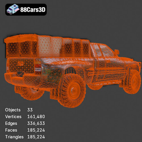 Car Army Dodge N050214 3D Model