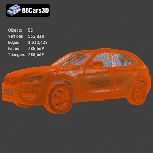 BMW X1 2013 E84 3D Model