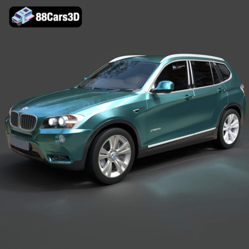 BMW X3 F251-001 BMW X3 F25 3D Model