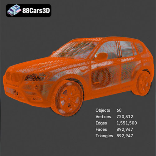 BMW X3 F251-008 BMW X3 F25 3D Model