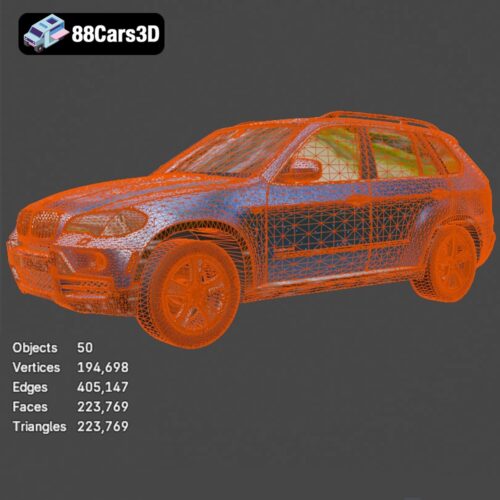 BMW X5 E70 Car 3D Model