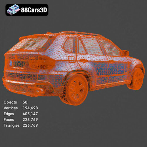 BMW X5 E70 Car 3D Model