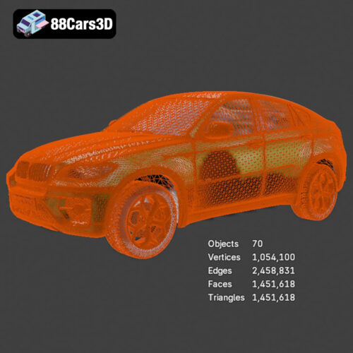 BMW X6 Drive 50i 3D Model