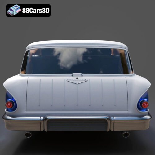 Chevrolet Bel Air 1958 Nomad 3D Model