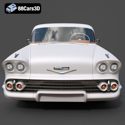 Chevrolet Bel Air 1958 Nomad 3D Model