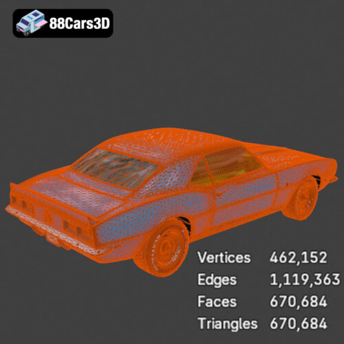Chevrolet Camaro 67 SS v2 3D Model