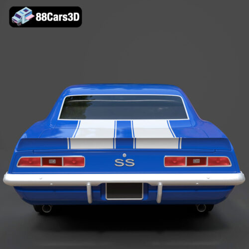 Chevrolet Camaro 69 ss-004 Chevrolet Camaro 69 SS 3D Model