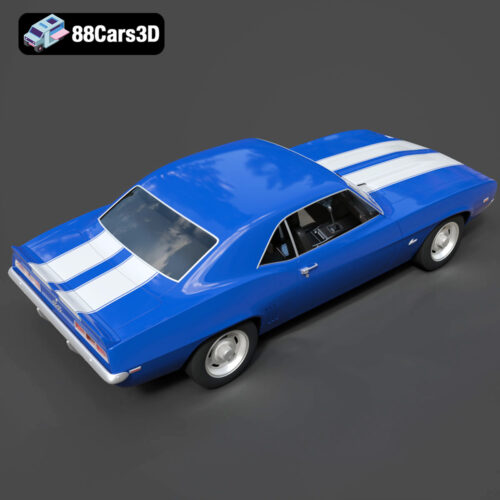 Chevrolet Camaro 69 ss-005 Chevrolet Camaro 69 SS 3D Model