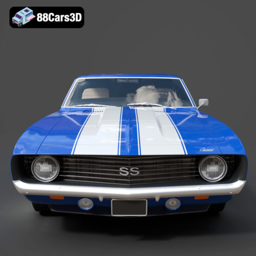 Chevrolet Camaro 69 ss-006 Chevrolet Camaro 69 SS 3D Model
