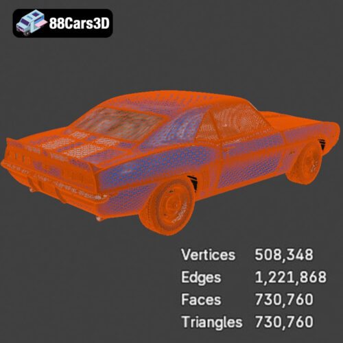 Chevrolet Camaro 69 ss-009 Chevrolet Camaro 69 SS 3D Model