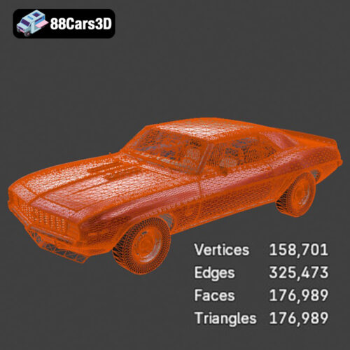 Chevrolet Camaro SS 1969 3D Model