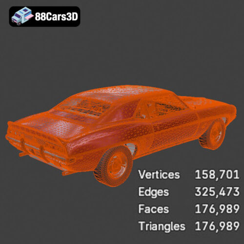 Chevrolet Camaro SS 1969 3D Model