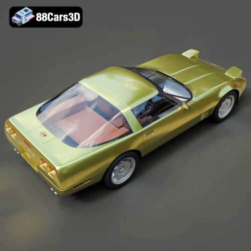 Chevrolet-Corvette-C4-ZR1-005 Chevrolet Corvette C4 ZR1 3D Model