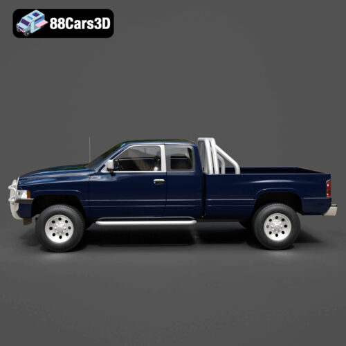Chrysler Dodge Ram Extended Cab 1996-002 Chrysler Dodge Ram Extended Cab 1996 3D Model