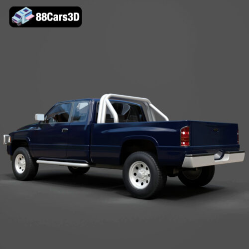 Chrysler Dodge Ram Extended Cab 1996-003 Chrysler Dodge Ram Extended Cab 1996 3D Model