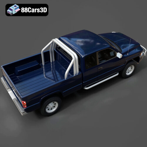 Chrysler Dodge Ram Extended Cab 1996-005 Chrysler Dodge Ram Extended Cab 1996 3D Model