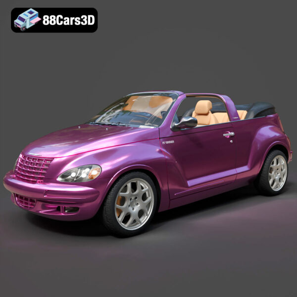 Chrysler PT Cruiser Convertible-001 Chrysler PT Cruiser Convertible 3D Model