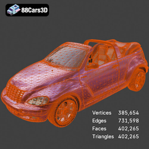 Chrysler PT Cruiser Convertible 3D Model