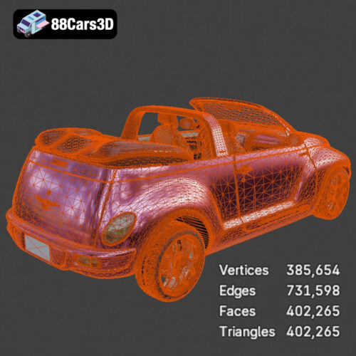 Chrysler PT Cruiser Convertible 3D Model