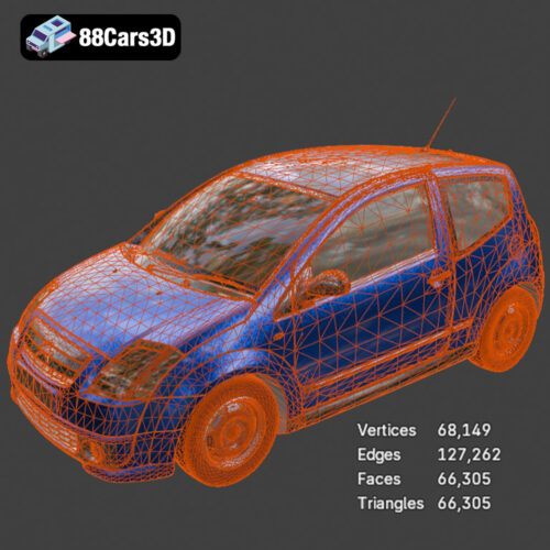 Citroen C2 3D Model