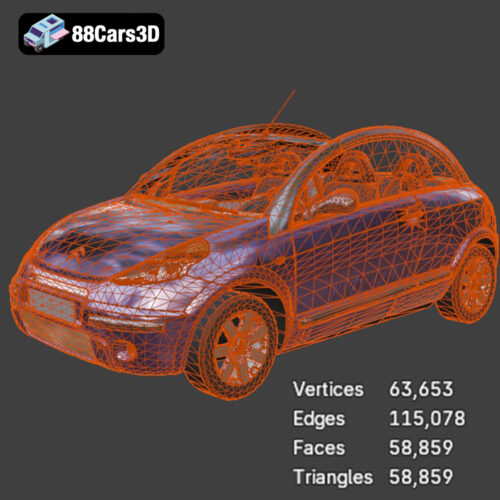 Citroen C3 Pluriel 2004 3D Model