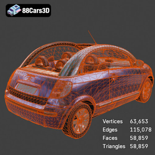 Citroen C3 Pluriel 2004 3D Model