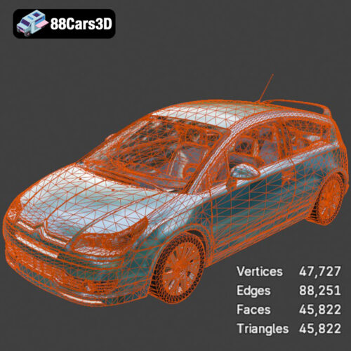 Citroen C4 2006 3D Model