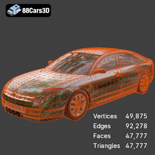Citroen C6 2007 3D Model