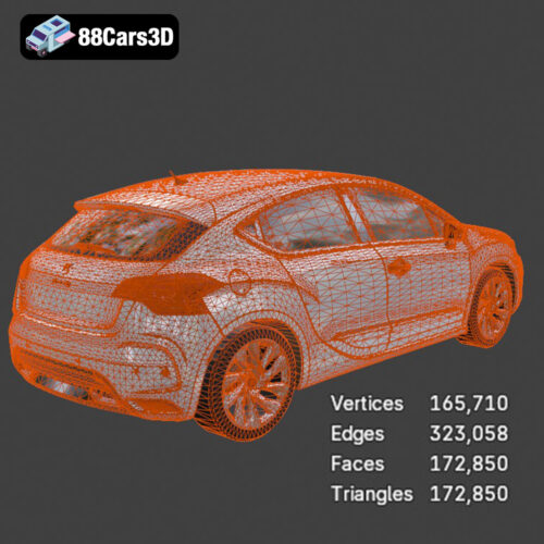 Citroën DS4 2011 3D Model