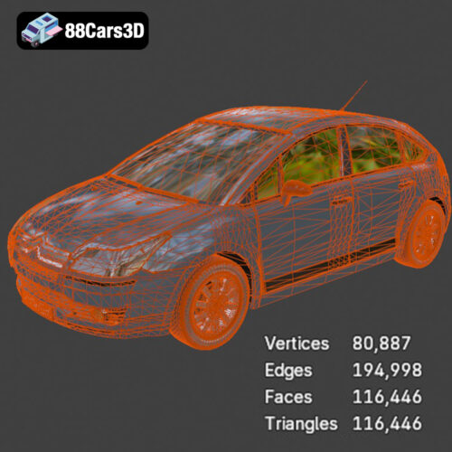 Citroen C4 MAX4 3D Model