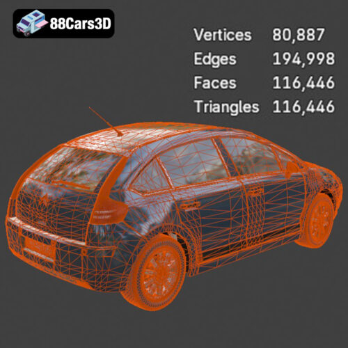 Citroen C4 MAX4 3D Model
