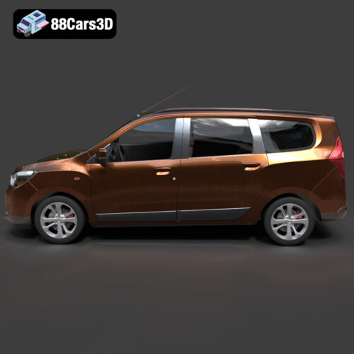 Dacia-Lodgy-002 Dacia Lodgy 3D Model